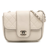 Mini Quilted Lambskin and Metallic Trim Elementary Chic Flap