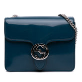 Small Polished Calfskin Interlocking G Dollar Crossbody