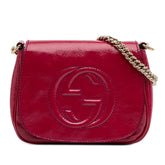 Small Patent Soho Chain Flap Crossbody