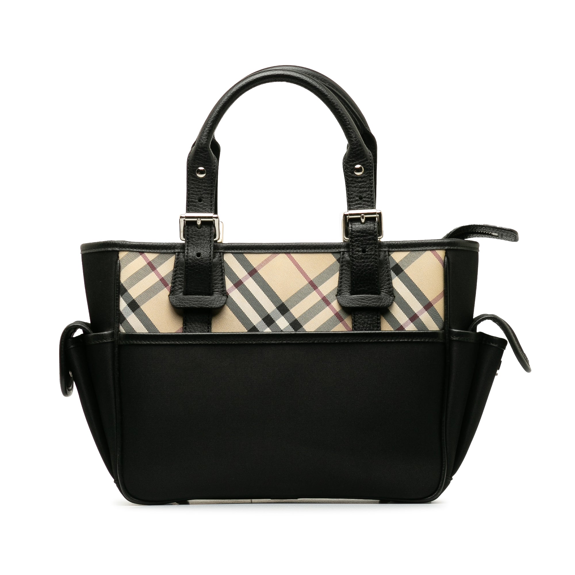 Leather-Trimmed Nova Check Handbag_0