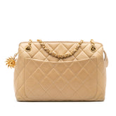 Quilted Lambskin Sun Charm Chain Crossbody