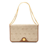 Honeycomb Coated Canvas Chain Shoulder Bag