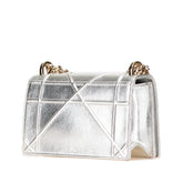 Small Metallic Grained Calfskin Diorama Flap