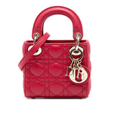 Micro Lambskin Cannage Lady Dior