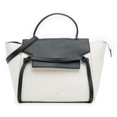 Mini Bicolor Leather Belt Satchel
