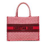 DiorAmour Medium Embroidered Canvas Dots Book Tote