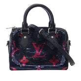 LV Night Monogram Giant Sequins Speedy Bandouliere 18