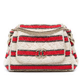 CC Quilted Tweed Striped Single Flap