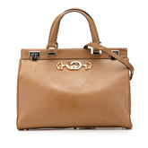 Medium Leather Zumi Top Handle Bag