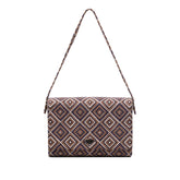 Canvas Geometric Shoulder Bag