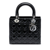 Medium Patent Cannage Lady Dior