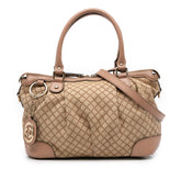 Diamante Canvas Sukey Satchel