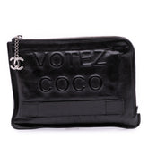 Lambskin Votez Coco Clutch