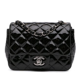 Mini Square Classic Patent Single Flap