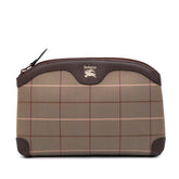 Vintage Check Canvas Clutch