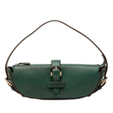 Mini Pebbled Leather Baguette Boat Bag