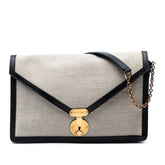 Canvas and Calfskin Crossbody