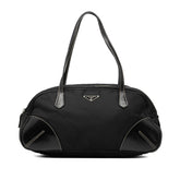 Vitello Trimmed Tessuto Handbag