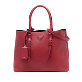 Large Saffiano Cuir Double Satchel