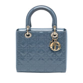 Medium Patent Cannage Lady Dior