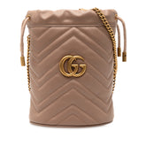 Small GG Marmont Leather Matelasse Bucket Bag
