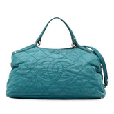 Small Iridescent Calfskin Sea Hit Tote