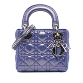 Mini Iridescent Lambskin Cannage Lady Dior