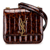 Small Patent Monogram Tortoiseshell Vicky Chain Bag