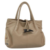 Burberry Horn Toggle Tote Leather