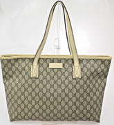 Gucci Plus Tote GG Coated Canvas with Leather