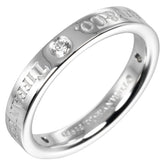 Tiffany & Co. Flat Ring Platinum / 3P Diamond