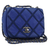 Chanel Diamond Stitch Chain Flap Bag Quilted Iridescent Calfskin