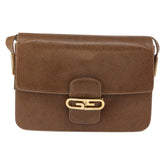 Gucci Vintage Flap Shoulder Bag Leather