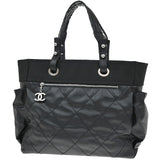 Chanel Biarritz Pocket Tote Quilted Coated Canvas
