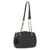 Bally Vintage Chain Shoulder Bag Quilted Leather