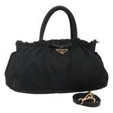 Prada Bow Convertible Tote Tessuto