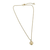 Christian Dior CD Pendant Necklace Metal