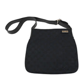 Gucci Vintage Flat Messenger Bag GG Canvas and Leather