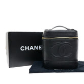 Chanel Vintage Timeless Cosmetic Case Caviar