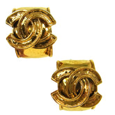Chanel Vintage CC Hoop Clip-On Earrings Metal