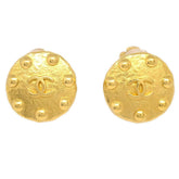 Chanel CC Round Earrings Metal