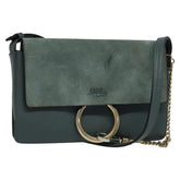 Chloe Faye Shoulder Bag Leather and Suede