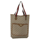 Gucci Vintage Web Strap Tote GG Coated Canvas