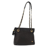 Bally Vintage Chain Shoulder Bag Quilted Leather