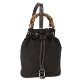 Gucci Vintage Bamboo Sling Backpack Nylon