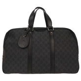Gucci Vintage Duffle Bag GG Coated Canvas