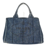 Prada Canapa Open Tote Denim