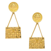 Chanel 31 Rue Cambon Flap Bag Clip-On Earrings Metal