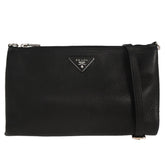 Prada Flat Zip Crossbody Bag Vitello Daino