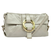 Bvlgari Chandra Flap Shoulder Bag Leather